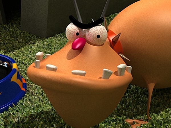 maya dog cartoon - Brad Pittbull by fabelar