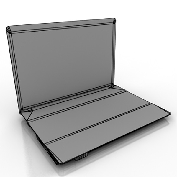 laptop pc 3d model - PC laptop 4 by StepanProkop