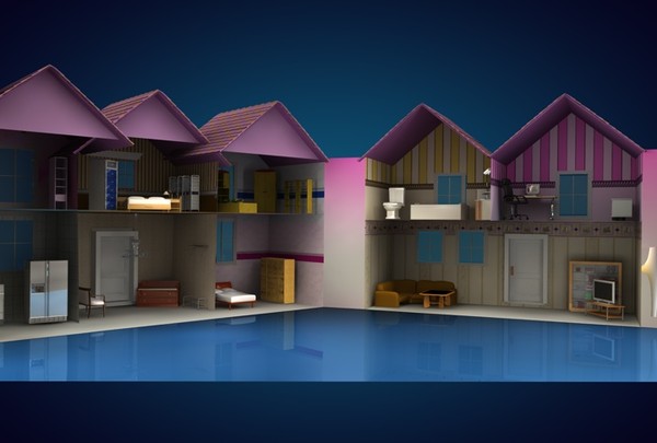 dollhouse house c4d - Dollhouse by Michael Goldberg
