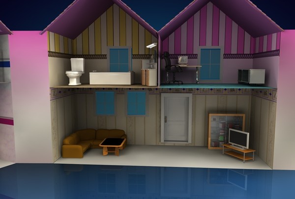 dollhouse house c4d - Dollhouse by Michael Goldberg