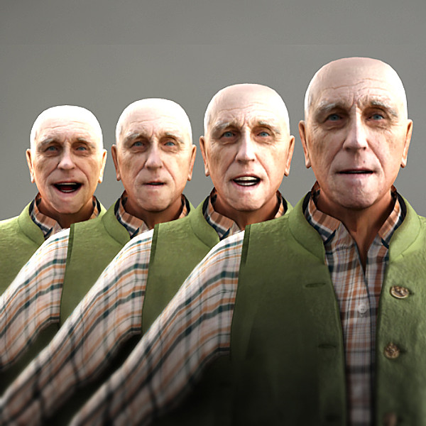 axyz characters human 3d 3ds - CMan0026-Tp by axyzdesign