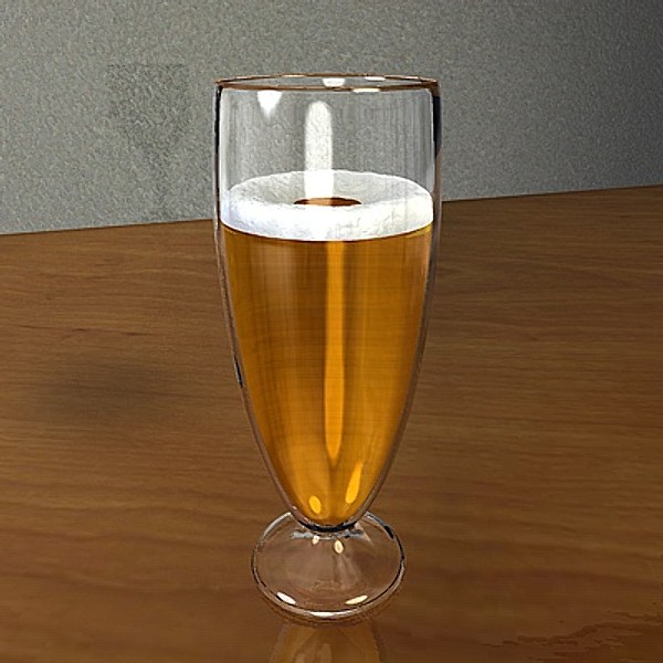beer glass 3d 3ds - Beer Glass by Whong
