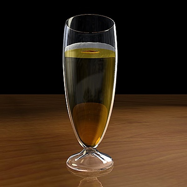 beer glass 3d 3ds - Beer Glass by Whong