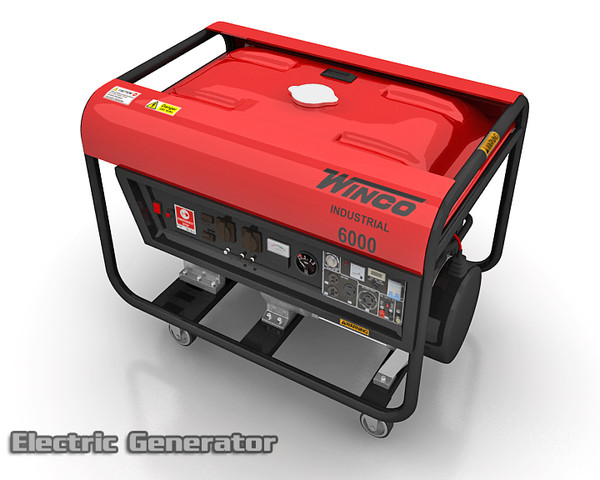 electric generator 3d model - Electric Generator by saffan
