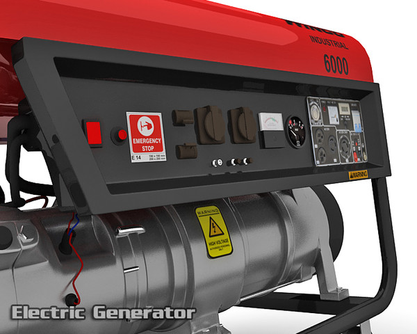 electric generator 3d model - Electric Generator by saffan