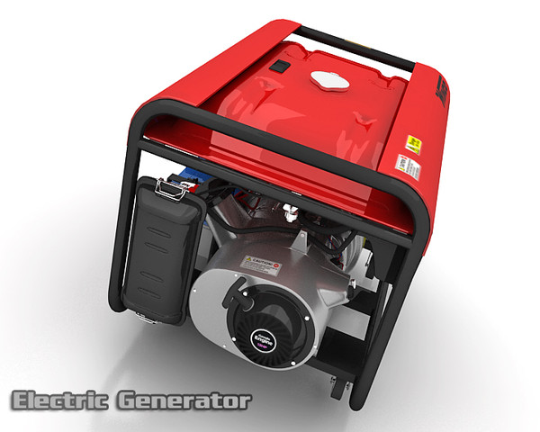 electric generator 3d model - Electric Generator by saffan