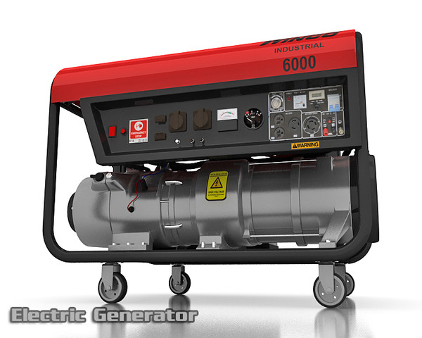 electric generator 3d model - Electric Generator by saffan