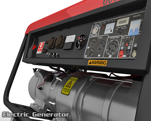 electric generator 3d model - Electric Generator by saffan