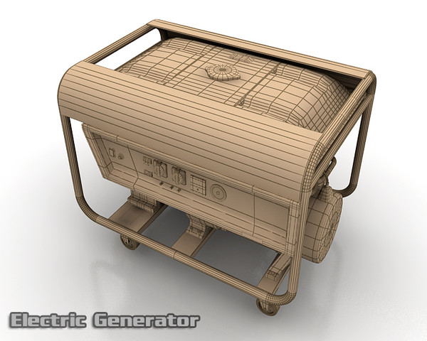 electric generator 3d model - Electric Generator by saffan