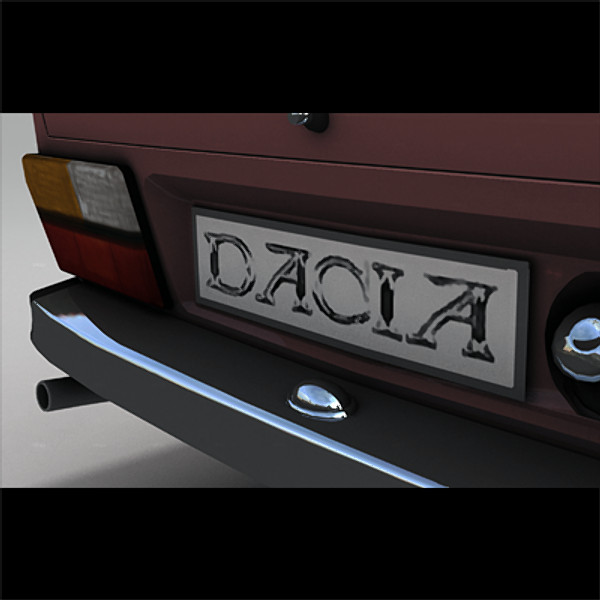 1973 renault 12 tl 3d model - Renault 12 TL (Dacia 1300) by SamJigga
