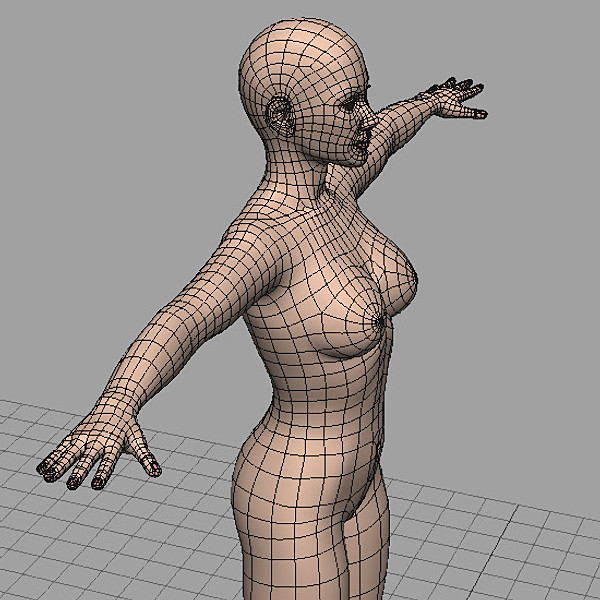 3d model of woman proportional human body - Woman Body with modeling proportions by Lauranar