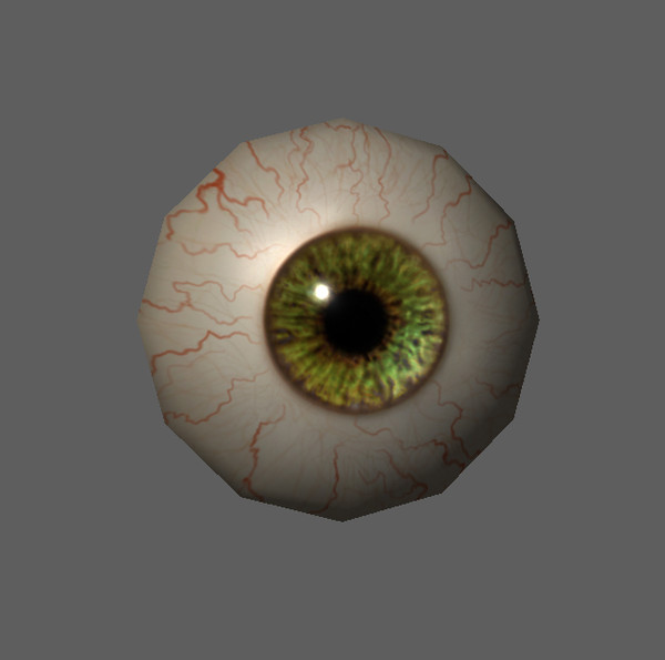 3d eye model - Eye 3d model, low poly, textured by 3d4buy.com