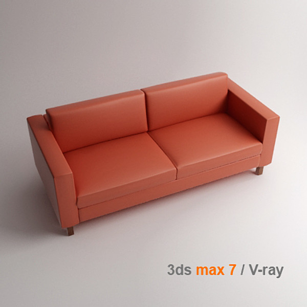 karlstad loveseat 3d model - KARLSTAD Loveseat by lajhar
