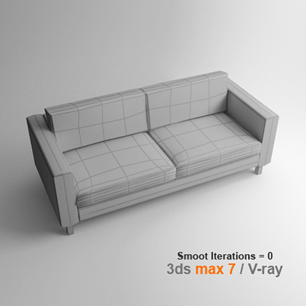 karlstad loveseat 3d model - KARLSTAD Loveseat by lajhar