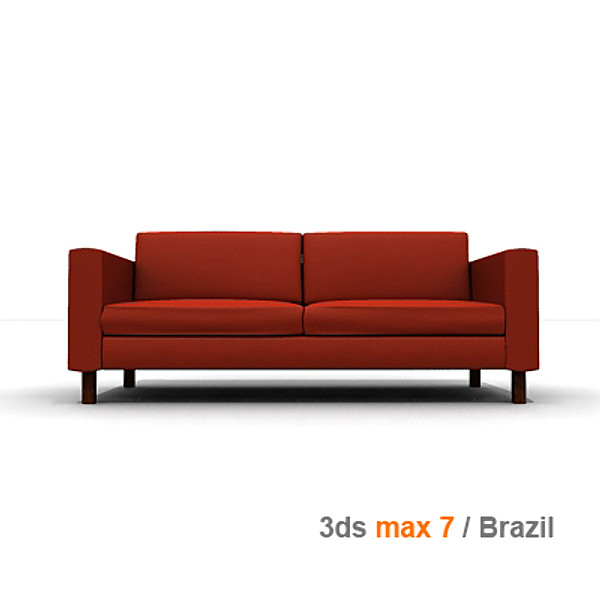 karlstad loveseat 3d model - KARLSTAD Loveseat by lajhar