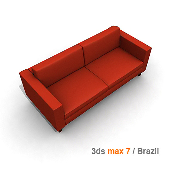 karlstad loveseat 3d model - KARLSTAD Loveseat by lajhar