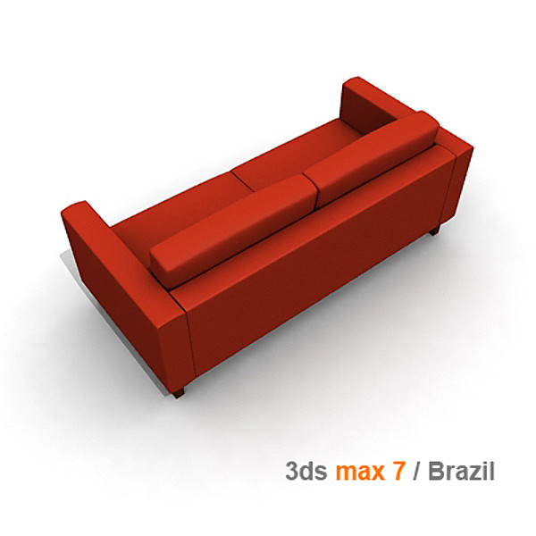 karlstad loveseat 3d model - KARLSTAD Loveseat by lajhar