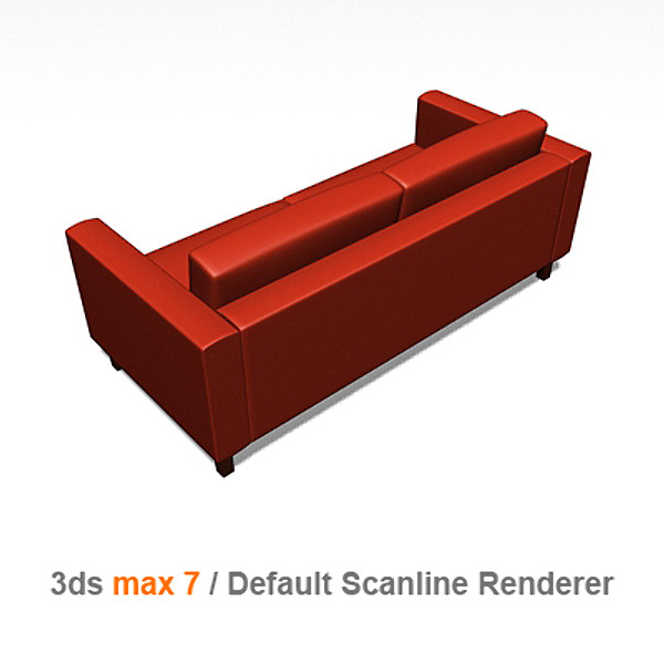 karlstad loveseat 3d model - KARLSTAD Loveseat by lajhar