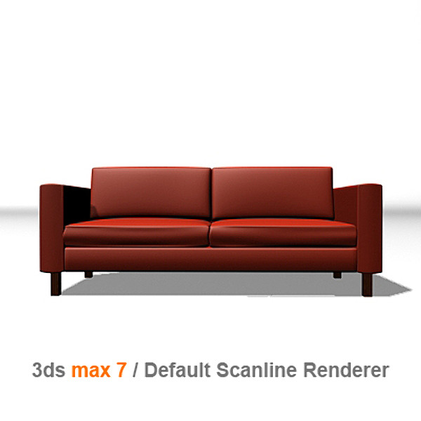 karlstad loveseat 3d model - KARLSTAD Loveseat by lajhar