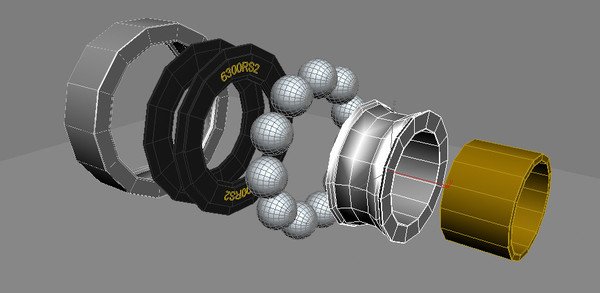 bearing 3d model - Bearing.zip by emkei