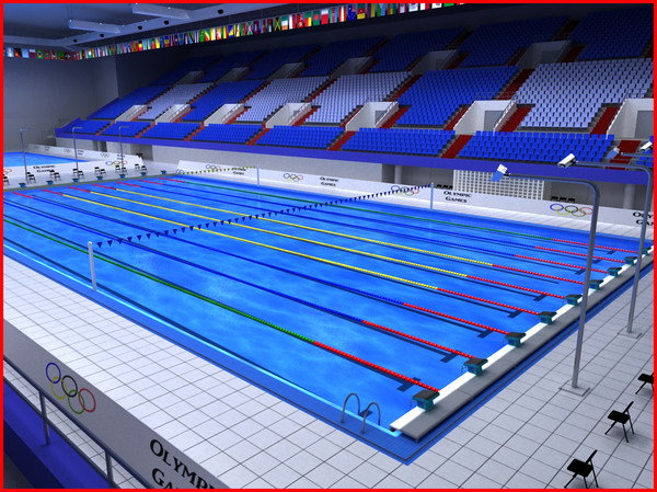 Diving and Swimming Olympic Pools Arena
