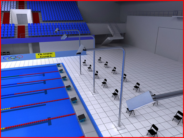 Diving and Swimming Olympic Pools Arena