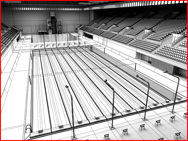 Diving and Swimming Olympic Pools Arena