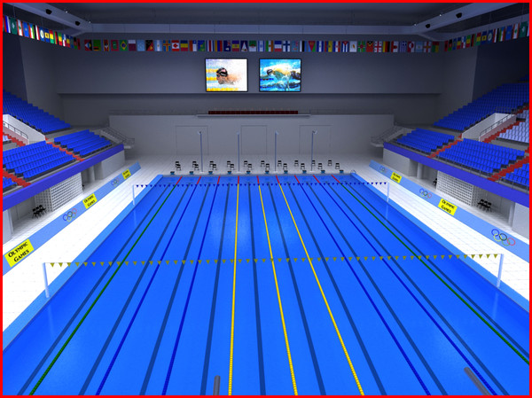 Diving and Swimming Olympic Pools Arena