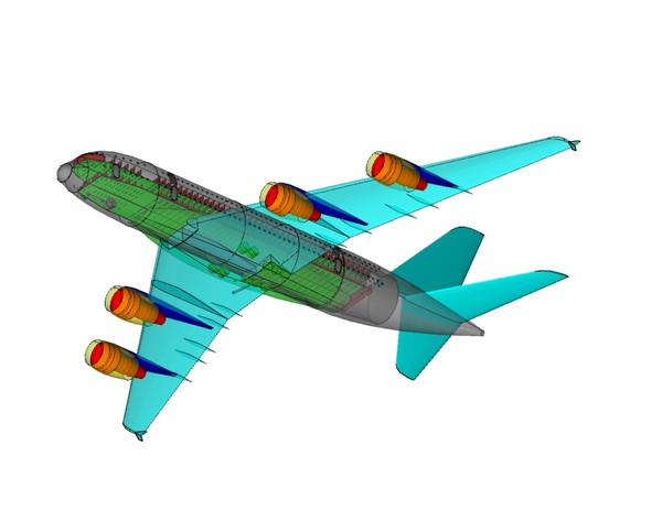 3d a380 assembly - A380(New).dwg or .dxf(zip) or .skp(zip) by RodgerSaintJohn