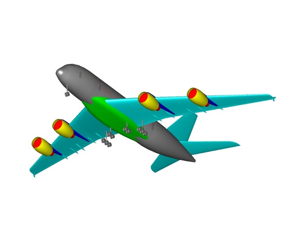 3d a380 assembly - A380(New).dwg or .dxf(zip) or .skp(zip) by RodgerSaintJohn