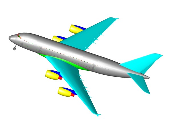 3d a380 assembly - A380(New).dwg or .dxf(zip) or .skp(zip) by RodgerSaintJohn