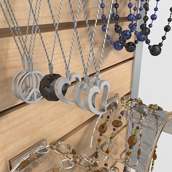 3d model necklace rack - necklace rack by DigitalX