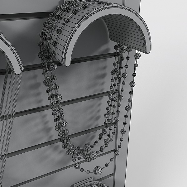 3d model necklace rack - necklace rack by DigitalX