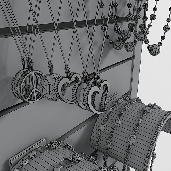 3d model necklace rack - necklace rack by DigitalX