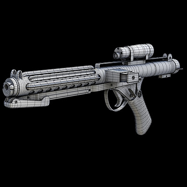 3d model stormtrooper blaster - Stormtrooper Blaster by Aardvark 3D