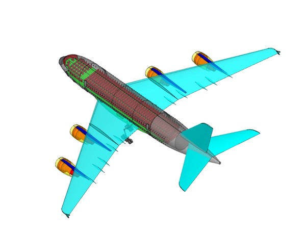 3d a380 assembly - A380(New).dwg or .dxf(zip) or .skp(zip) by RodgerSaintJohn