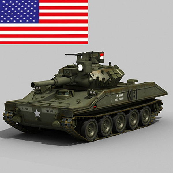 3d 3ds challenger leopard m551 - Modern Tanks collection by Sandu_Bublic