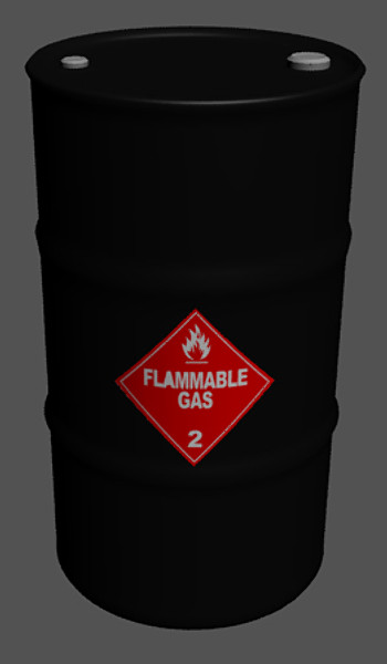 3d 50 gallon steel oil - 50 Gallon Drum & Lables by Imagetek3D