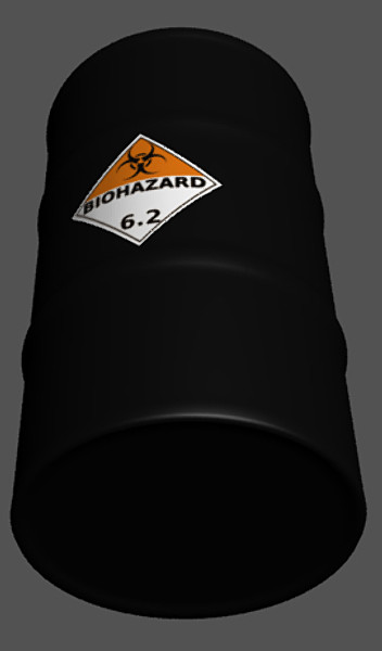 3d 50 gallon steel oil - 50 Gallon Drum & Lables by Imagetek3D