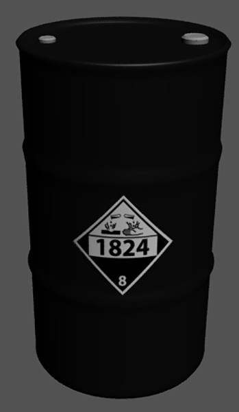 3d 50 gallon steel oil - 50 Gallon Drum & Lables by Imagetek3D