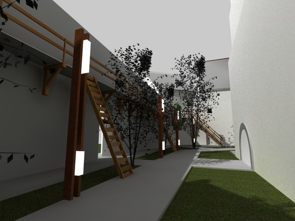 3d 3ds monastery church buildings - Castle/Monastery/Fortification by studiorender