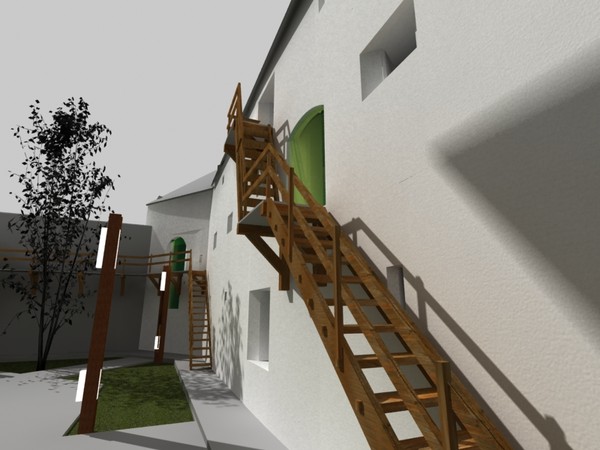 3d 3ds monastery church buildings - Castle/Monastery/Fortification by studiorender