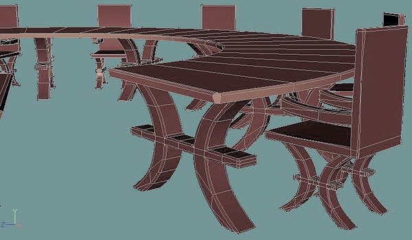 3d table model - Round table by GraphicGuru
