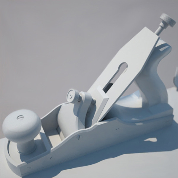 antique plane tool 3d 3ds - Antique Plane Tool by chaosfractal
