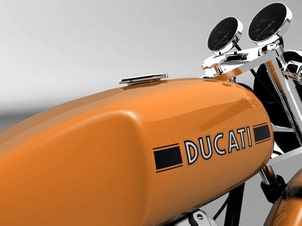 3d model ducati 250 350 desmo - Ducati 250 350 Desmo 1971 by Gonzo_3d