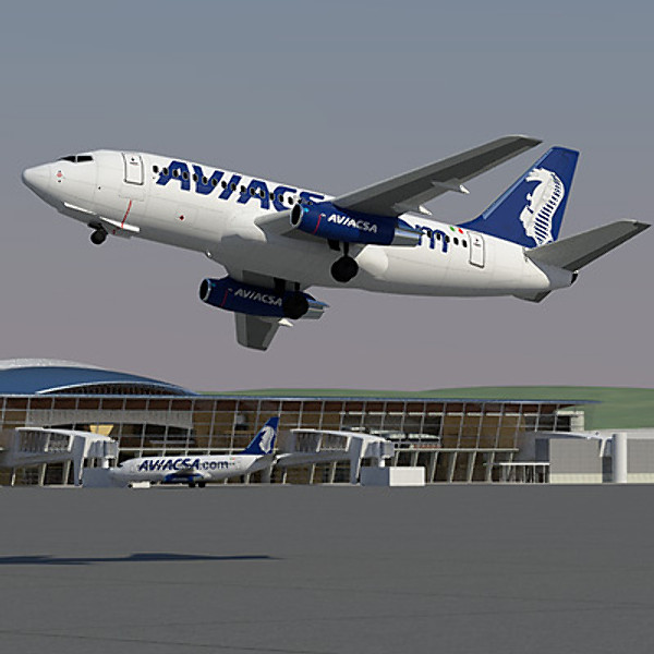 3d 737 200 airliner american model - 737 200 Collection. Eight American Airlines by ArqArt3D