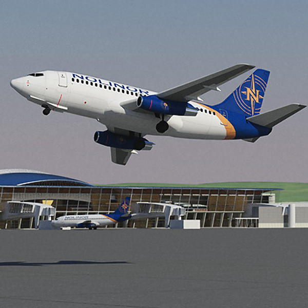 3d 737 200 airliner american model - 737 200 Collection. Eight American Airlines by ArqArt3D