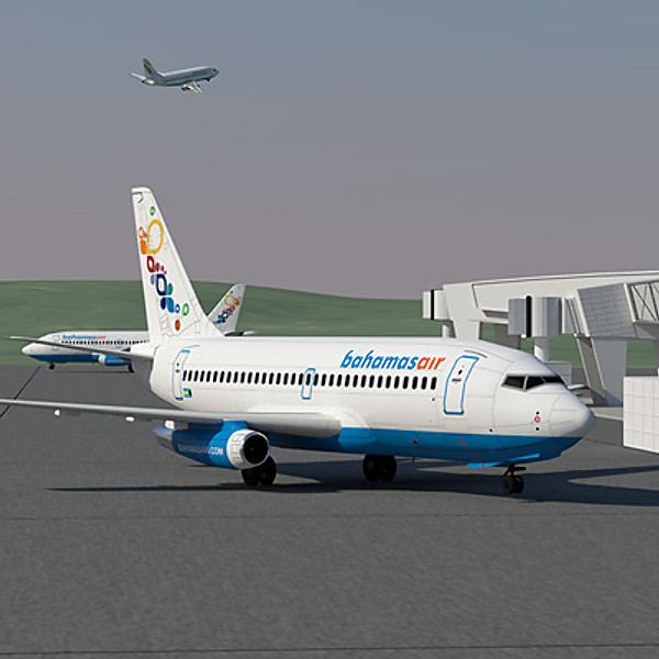 3d 737 200 airliner american model - 737 200 Collection. Eight American Airlines by ArqArt3D