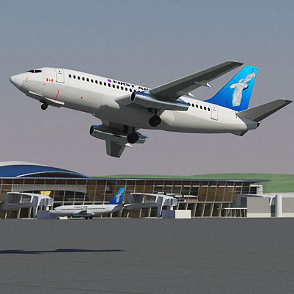 3d 737 200 airliner american model - 737 200 Collection. Eight American Airlines by ArqArt3D