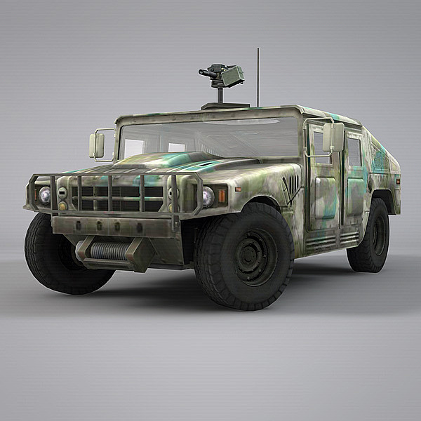 3dsmax hummer humvee jeep - Humvee by NesAn Studio